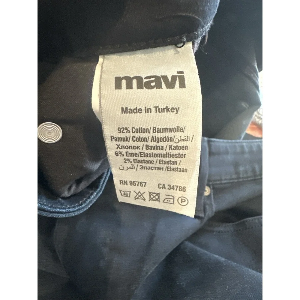 Mavi Jeans Mens 38X32 Zach Dark Williamsburg‎ Straight Leg Stretch Denim NEW